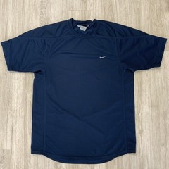 Vintage y2k men’s embroidered Nike mini swoosh mesh athletic tee silver tag L