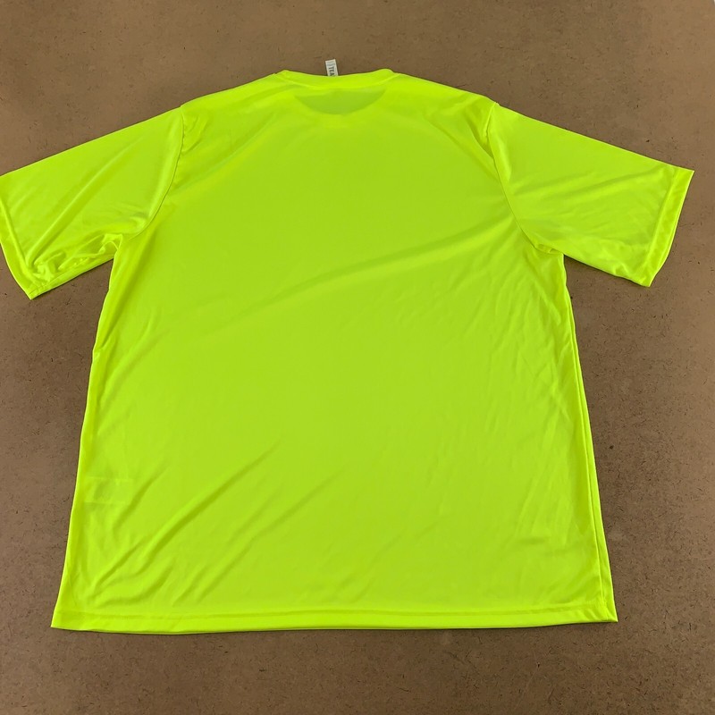 Team 365 Adult Size 3XL Safety Yellow Short Sleeve Crew Neck Performance Tee New gallery