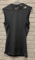 Adidas Climalite Techfit Compression Sleeveless Tank Top Shirt Gray Men’s Small