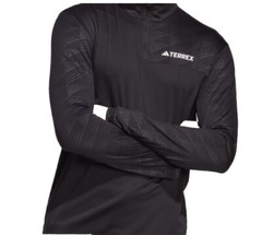 Adidas TERREX Multi Half-Zip Long Sleeve Black Tee Hiking Men’s Size XL