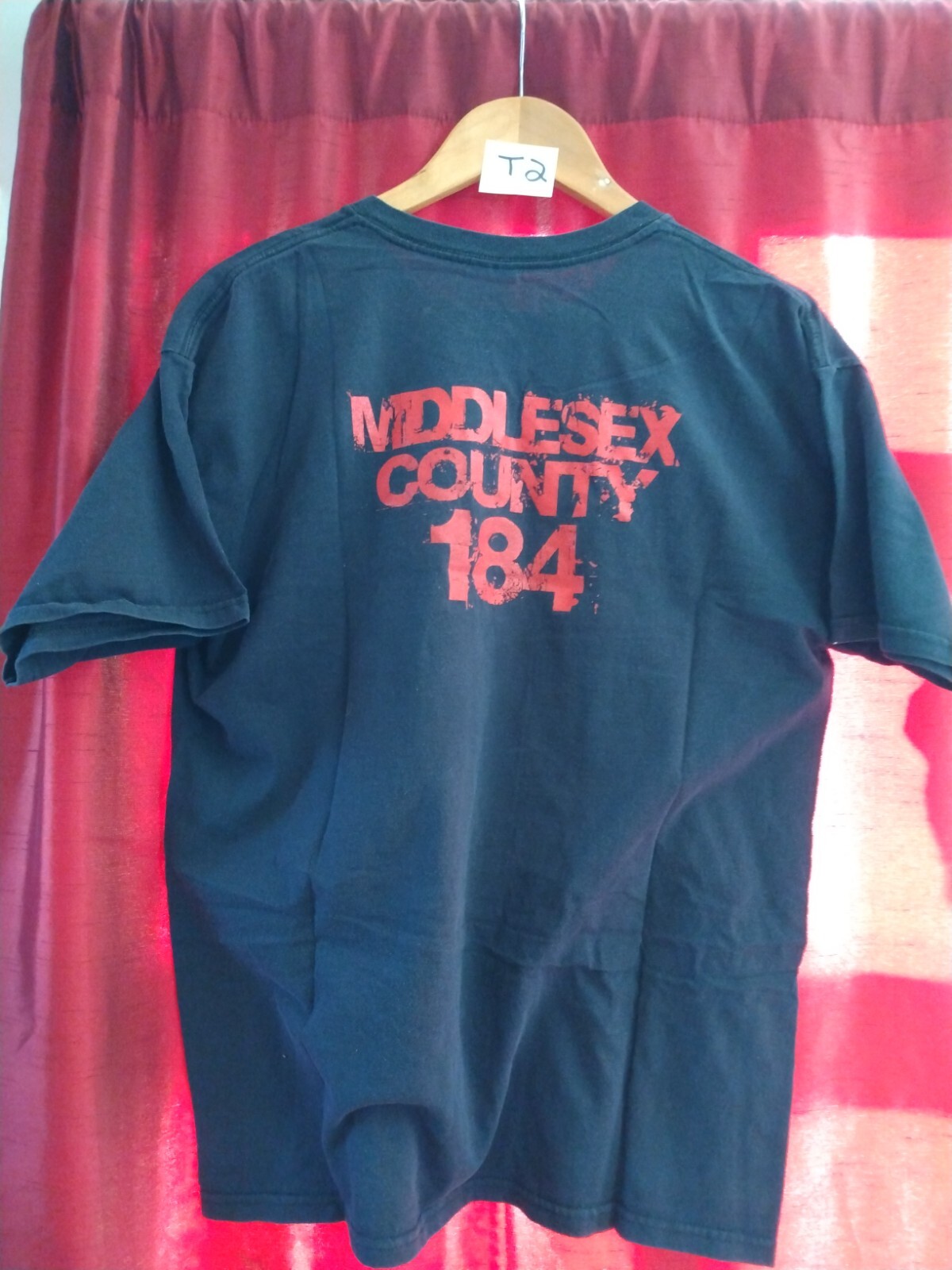 Red Devil Support 184 Proof Middlesex County Mass Crew Black T-Shirt (T2) gallery