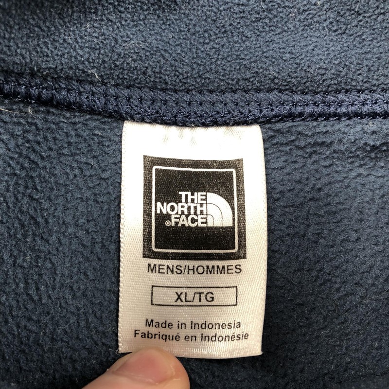 The North Face Pullover Mens XL Blue Fleece 1/4 Zip TKA 100 Hiking Sweater gallery