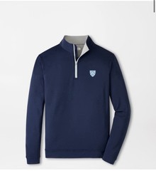 Columbia Uni Peter Millar Perth Performance Quarter-Zip Navy Blue Small