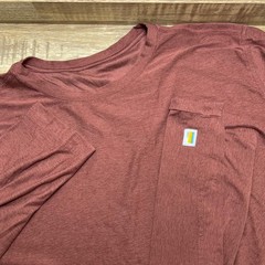 Vuori Strato Tech Tee Mens XL Long Sleeve Heathered Rust Performance Shirt V178