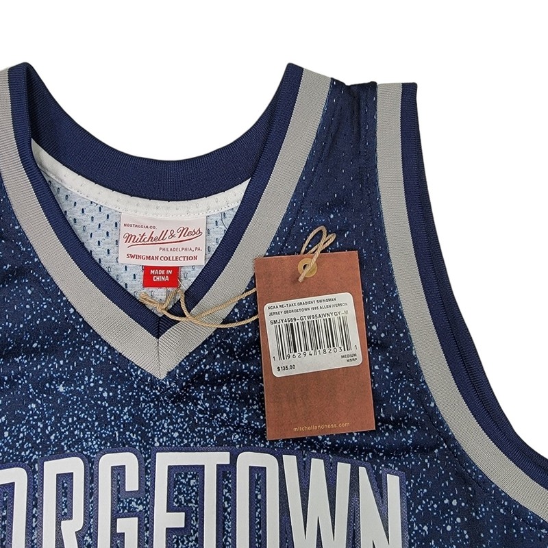MSRP $135, Mitchell & Ness Allen Iverson Georgetown Hoyas 1995-96 Navy Gradient gallery