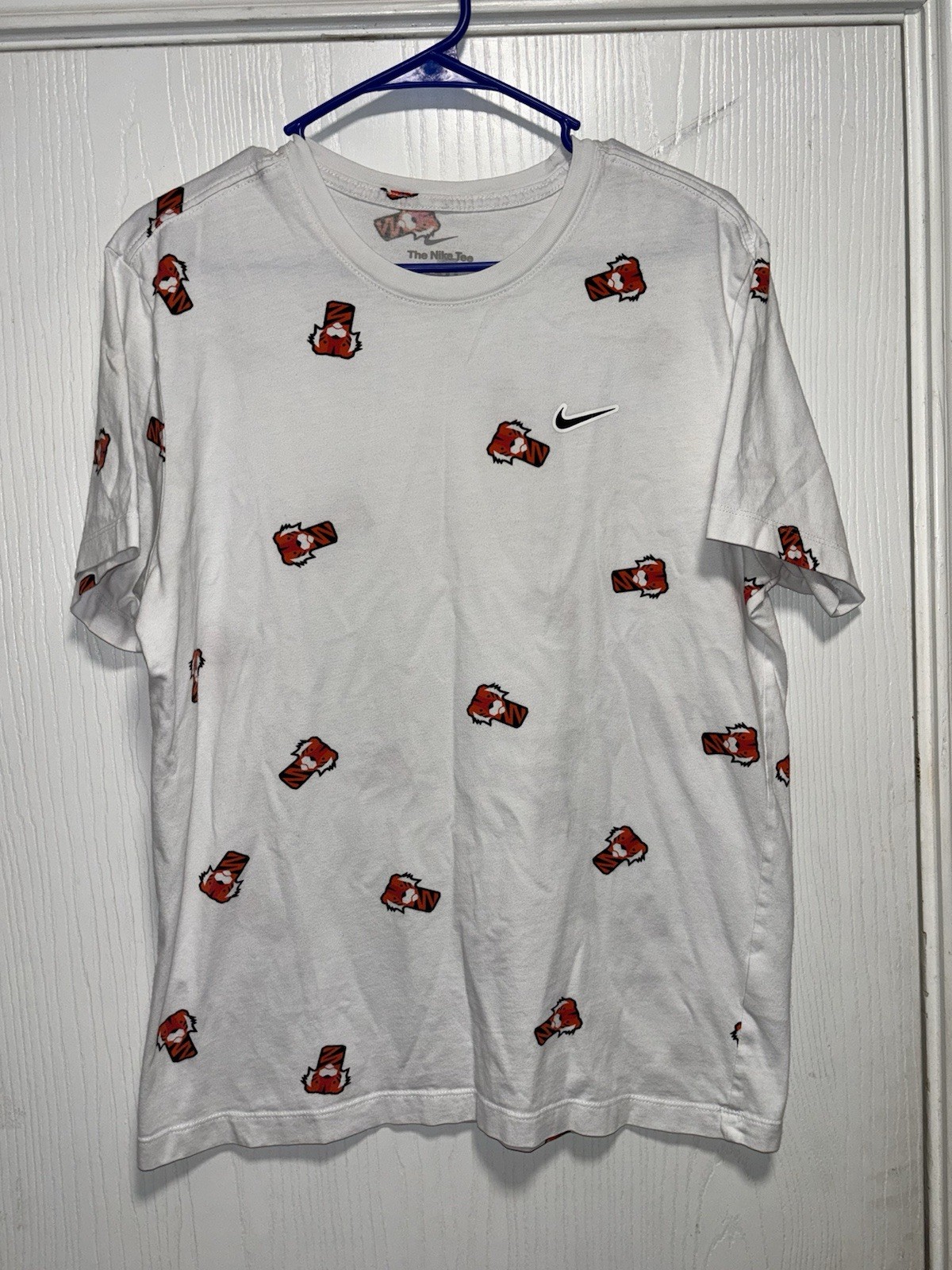 Nike Tiger Woods Frank Clubhead Golf T-Shirt White Full Print Medium gallery