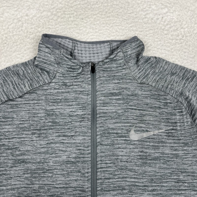Nike 1/2 Zip Pullover Dri-Fit Sphere Element Therma Mens Medium Gray Running gallery