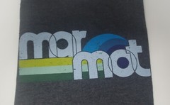New Mens Marmot Oceanside Tee SS Size XL Charcoal Heather Logo X Thread