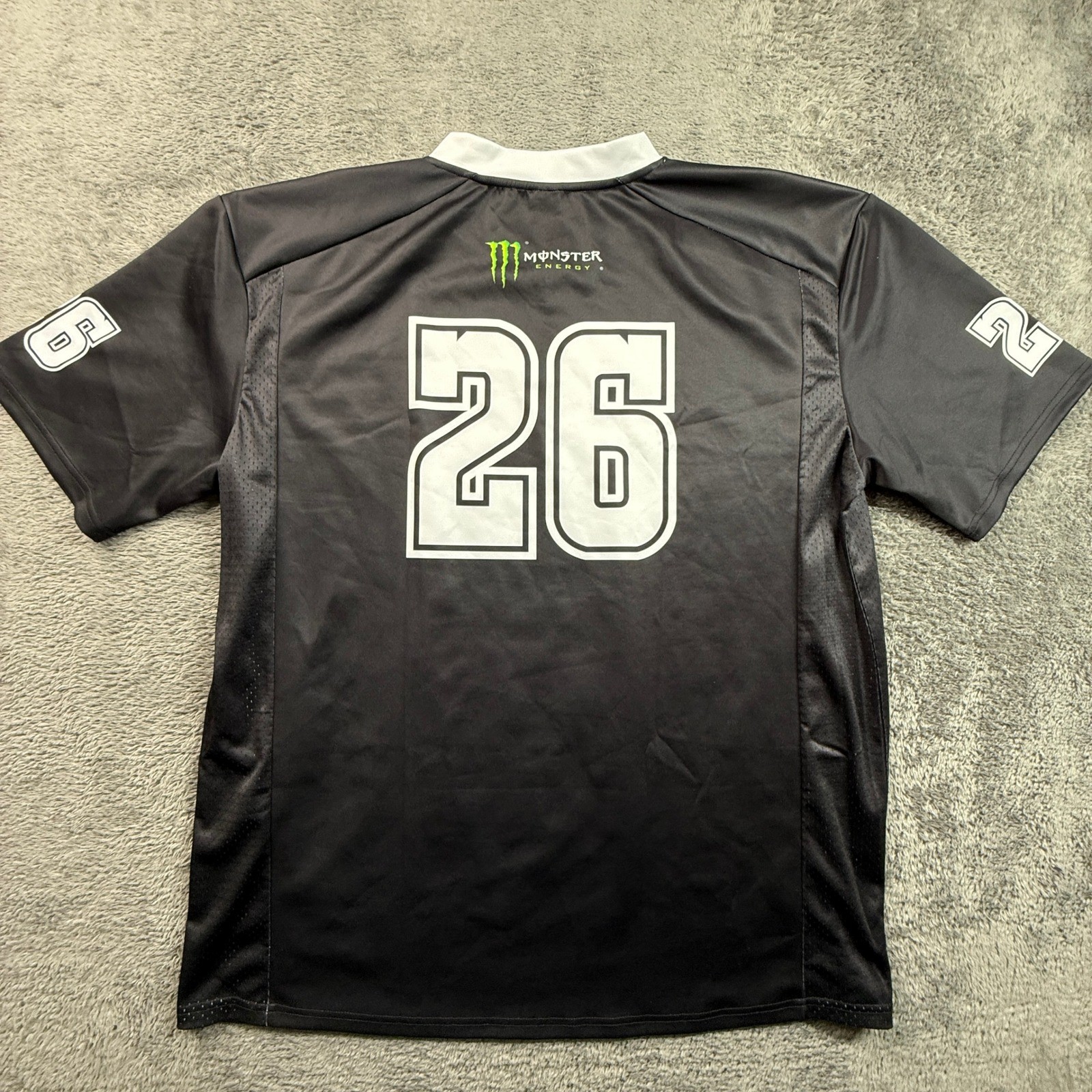 Monster Energy UpandUp Festival Jersey Mens XL Black #26 V-Neck Graphic gallery