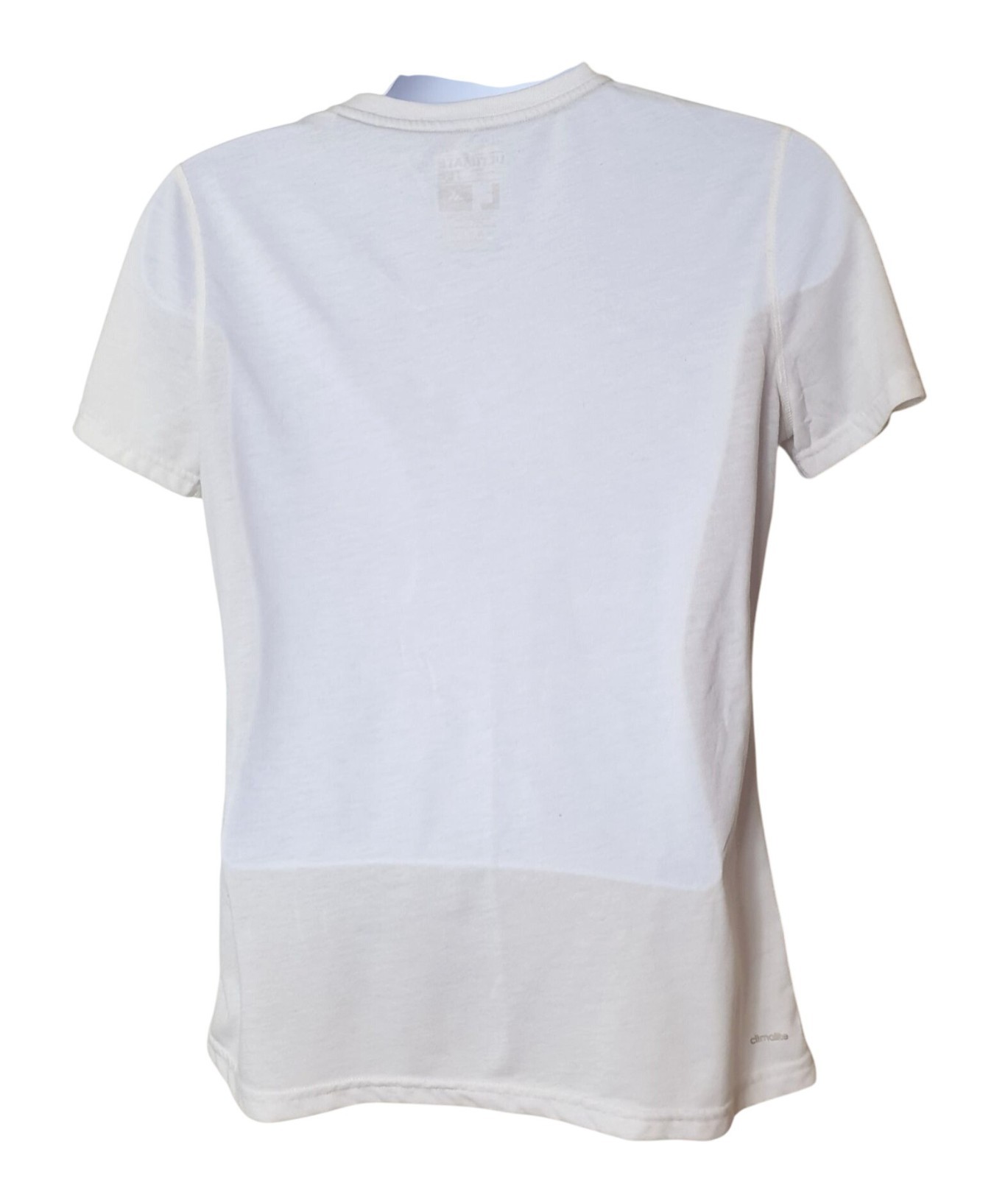 Adidas Mens Ultimate Tee Lg White V-Neck Climalite SS Versatile Sporty Athletic gallery