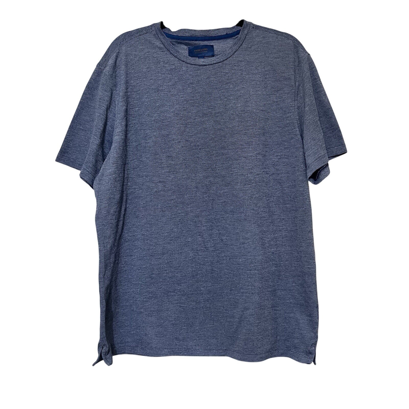 Fairlane Performance Pique Mens Blue Short Sleeve Shirt Size L gallery
