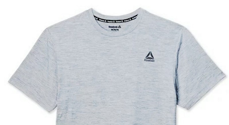 REEBOK Men’s Delta Core Short Sleeve Tee Moisture Wicking Gray L, XL, 2XL gallery