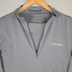 SPYDER x AUDI SPORT Mens Gusseted 1/4 Zip Pullover Size XL Lightweight Wicking