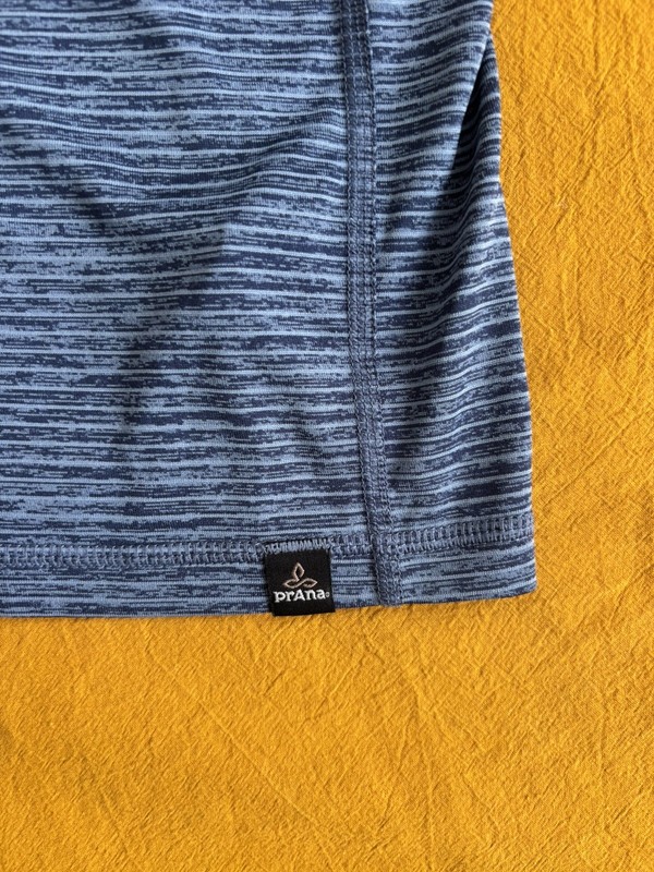 Prana Shirt Mens Large Blue Breathe Short Sleeve Active Performance T-Shirt gallery