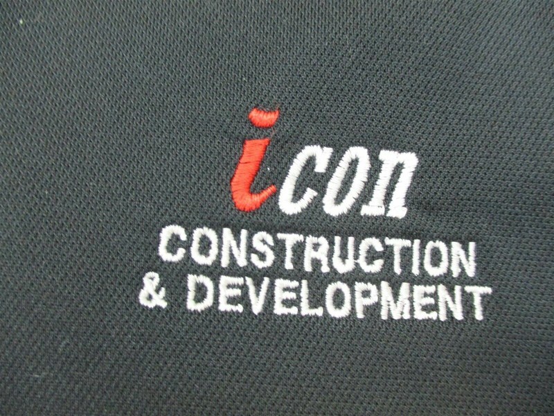 NIKE Men's Size L Classic Icon Construction Dri-Fit Black Golf Polo Shirt gallery