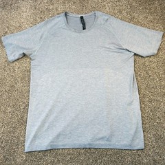 Lululemon Metal Vent Tech SS 2.0 Shirt XXL Blue Heather Gym Training Top Mens