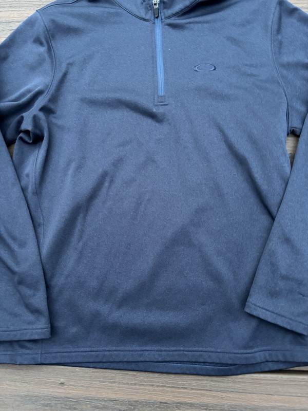 Oakley Software Baselayer Quarter Zip Blue Long Sleeve Pullover Mens L gallery