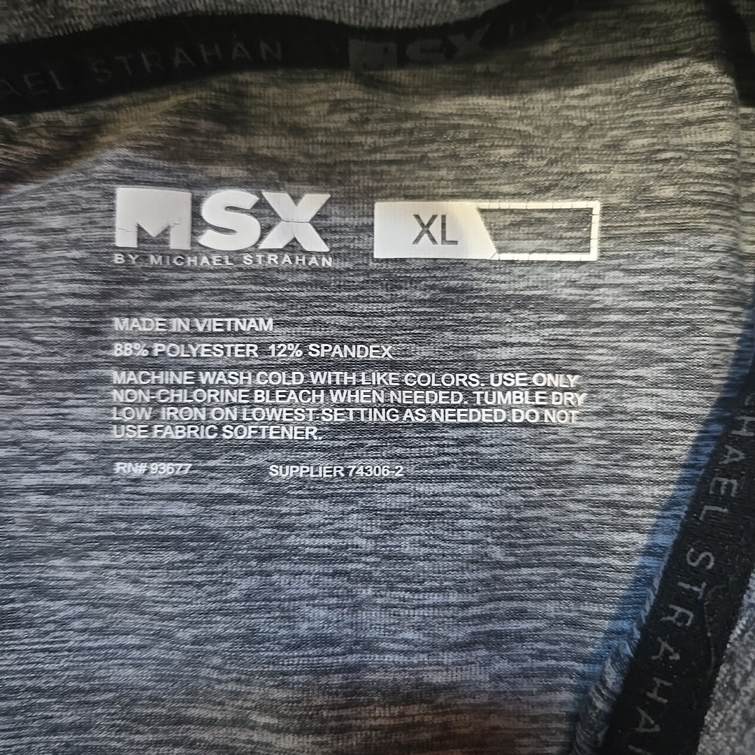 Michael Strahan MSX Performance Quarter Zip Pullover Mens Size XL gallery
