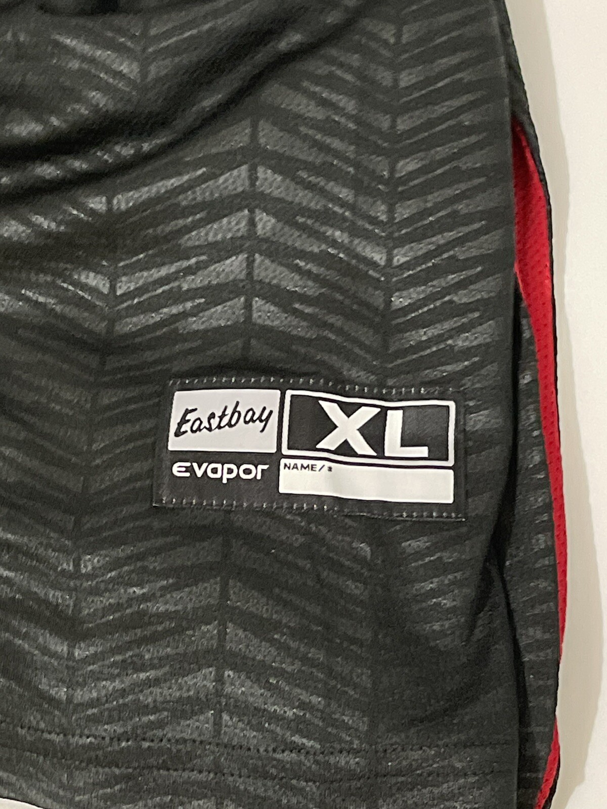 Eastbay Evapor Reversible Black and Red Basketball Jersey Size XL gallery