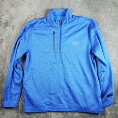 Callaway Pullover Men’s L Blue Performance Mock 1/4 Zip Golf Top Sweatshirt