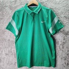 Nike Golf Dri Fit Polo Shirt Mens Large Green Modern Fit Performance Golf