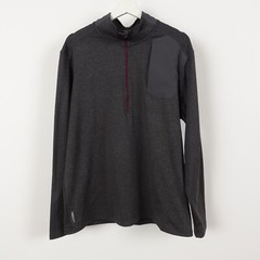 Eddie Bauer Motion performance Men’s Freedry 1/4 Zip Pullover Dark Gray Large