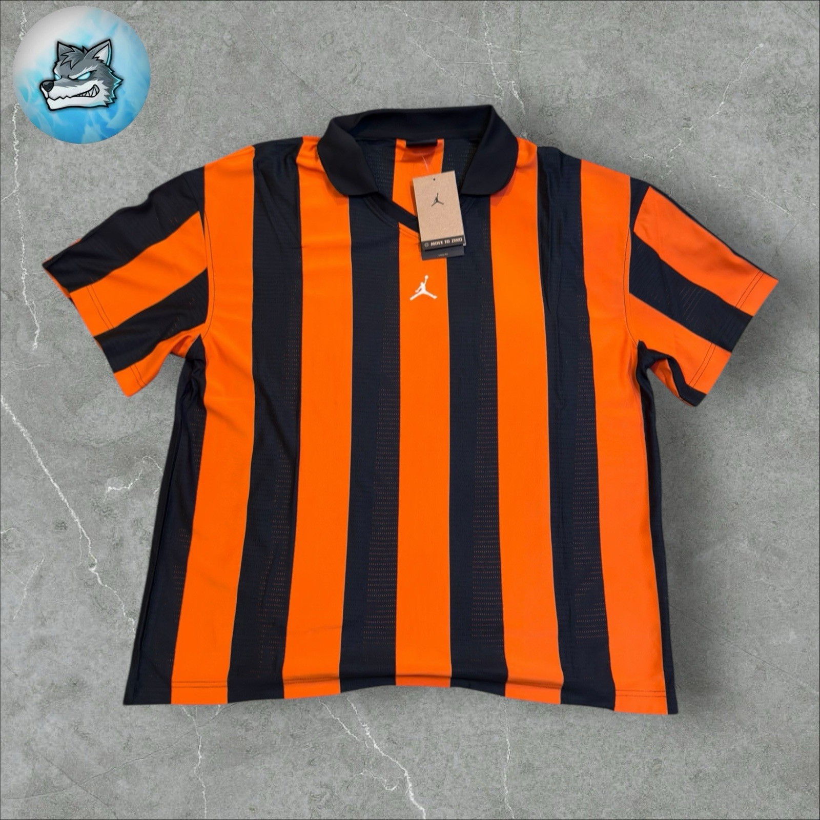 Men Nike Jordan Brooklyn Collegiate Goalie Orange Shirt HV0107-010 Size Large gallery