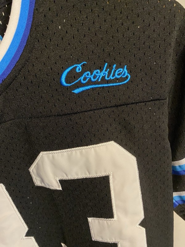 Cookies Put in Work Football Jersey Black Small #83 Embroidered gallery