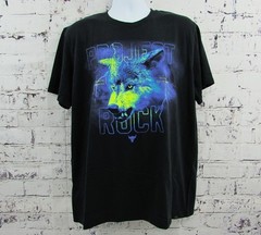 Under Armour UA Project Rock Wolf Heavyweight Gym Workout Men’s Black Shirt Sz L