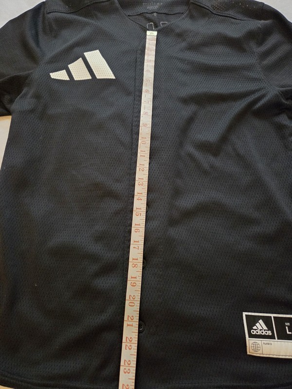 Adidas x Daniel Patrick Baseball Jersey Mens Large Black Mesh Button Front... gallery