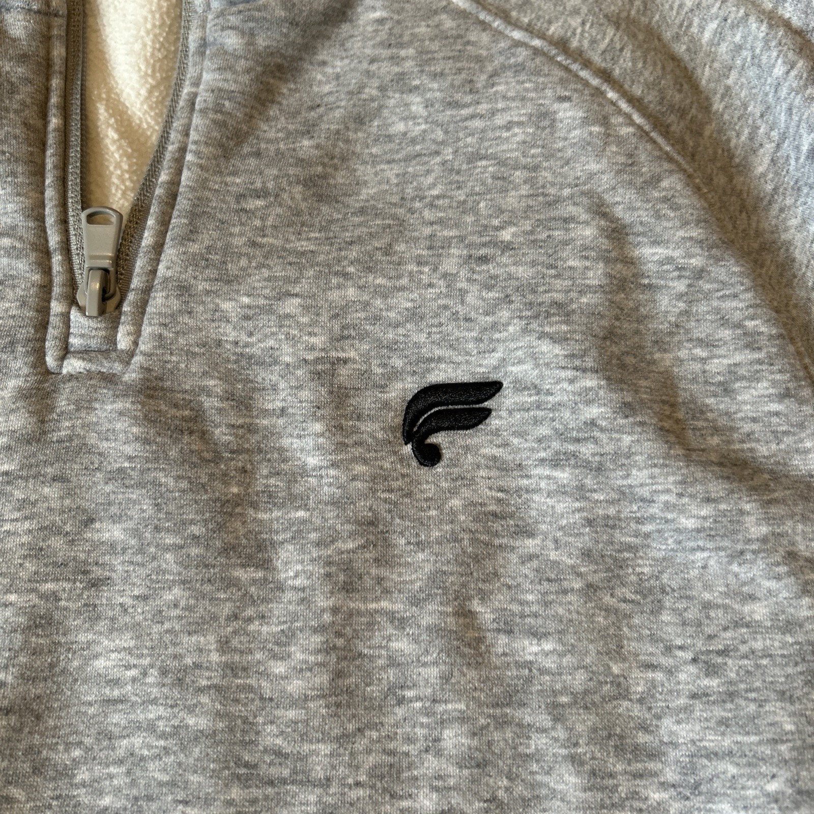 Fabletics Men’s Size Small Go-To Performance Quarter Zip Gray Pullover gallery