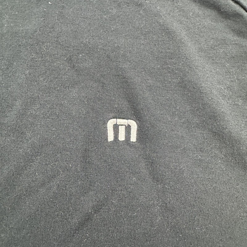 TravisMathew Pullover Mens L Black 1/4 Zip Golf Performance Viscose Lined gallery