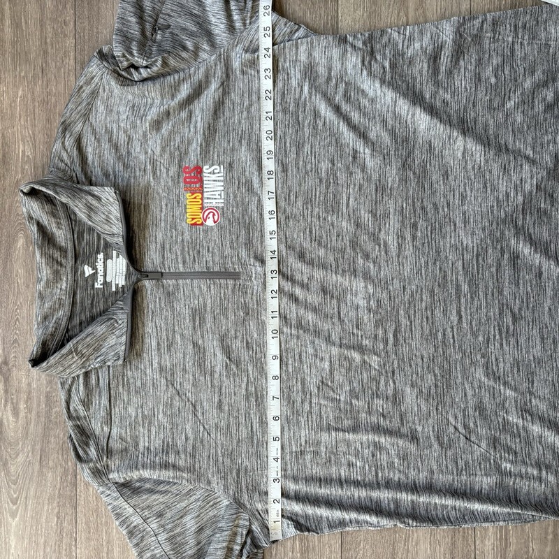 Atlanta Hawks 1/4 Pullover Noches EneBeA Somos Los Hawks Size 2XL XXL Gray NBA gallery