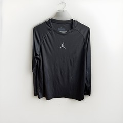 Nike Jordan Training Activewear Top Men’s Black L Dri-FIT Long Sleeve Fitted