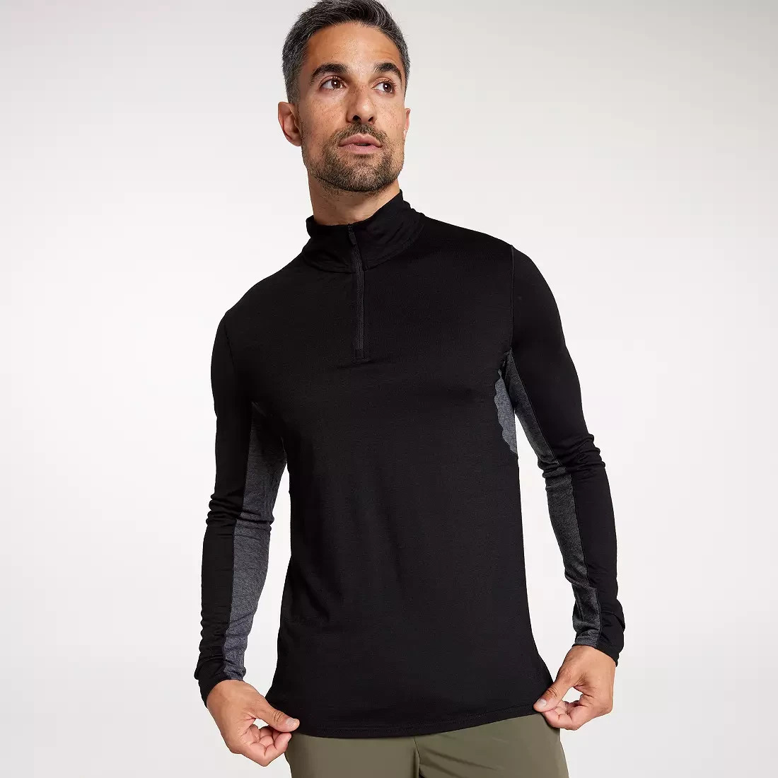 VRST x Smartwool Men's Long Sleeve Size XXL 1/4 Zip Black All Season Merino gallery
