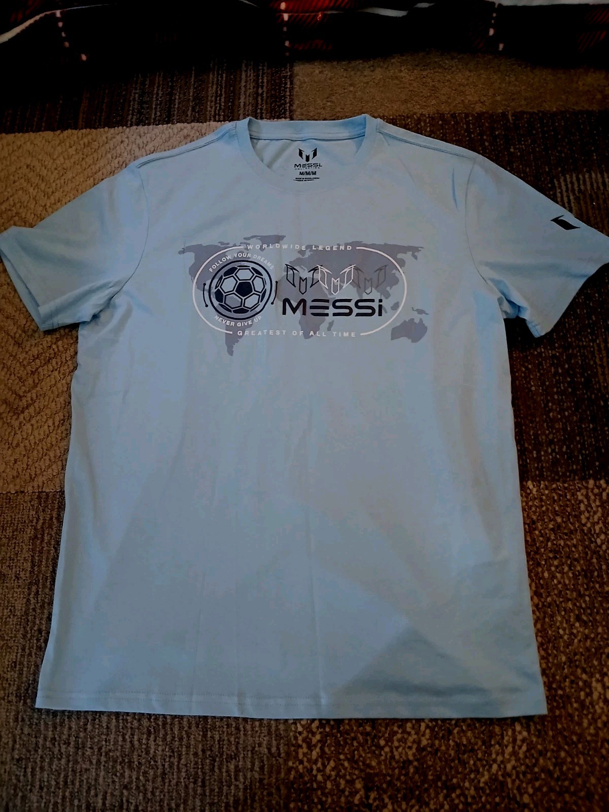 Messi Collection "Worldwide Legend" Lionel Messi Blue Soccer T-Shirt Men's M gallery