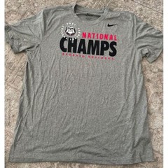 Nike tee dri-fit XL Georgia Bulldogs NWT Gray Short sleeve Athletic Champs