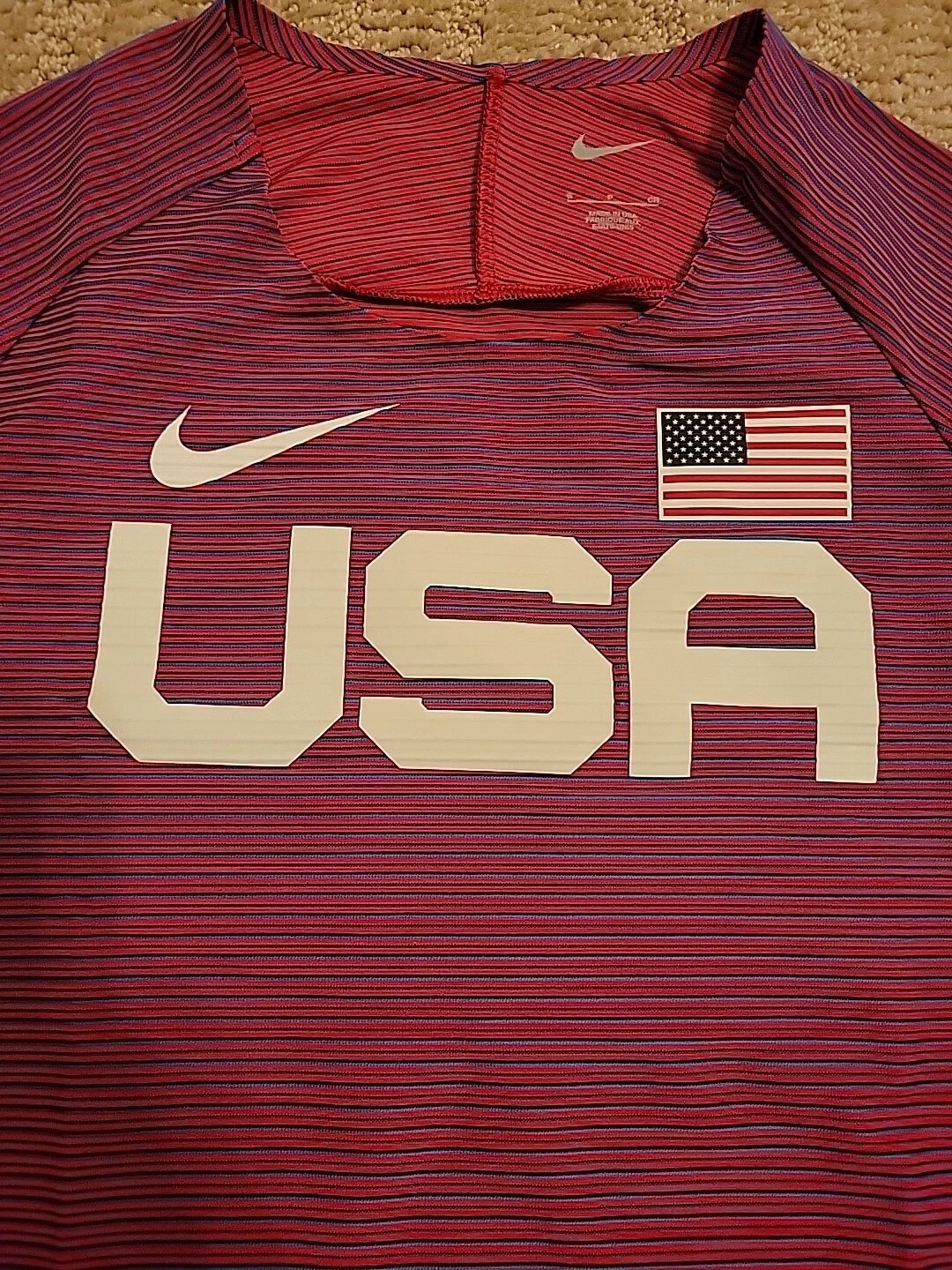 Nike Pro Elite Team USA Track & Field Shirt BV1312-602 Mens S NWOT International gallery