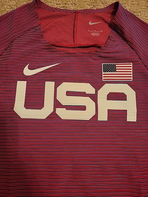 Nike Pro Elite Team USA Track & Field Shirt BV1312-602 Mens S NWOT International gallery