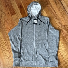 Nike Men Therma Full-Zip Hoody Jacket Gray Jersey Training Top Shirt CU6231-063