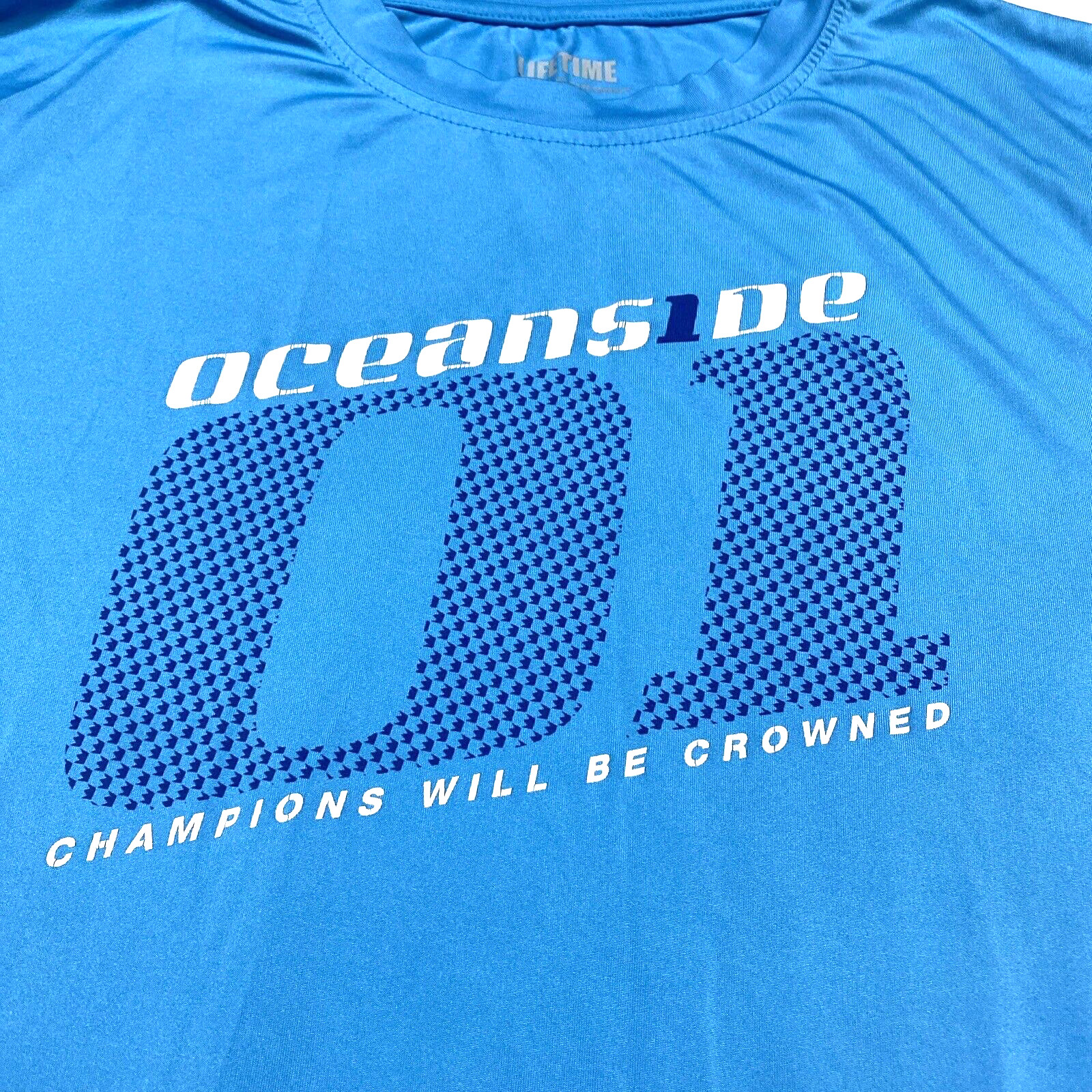 OceanS1de Triathlon Men's Medium Pullover T-Shirt Tee Short Sleeve Blue gallery