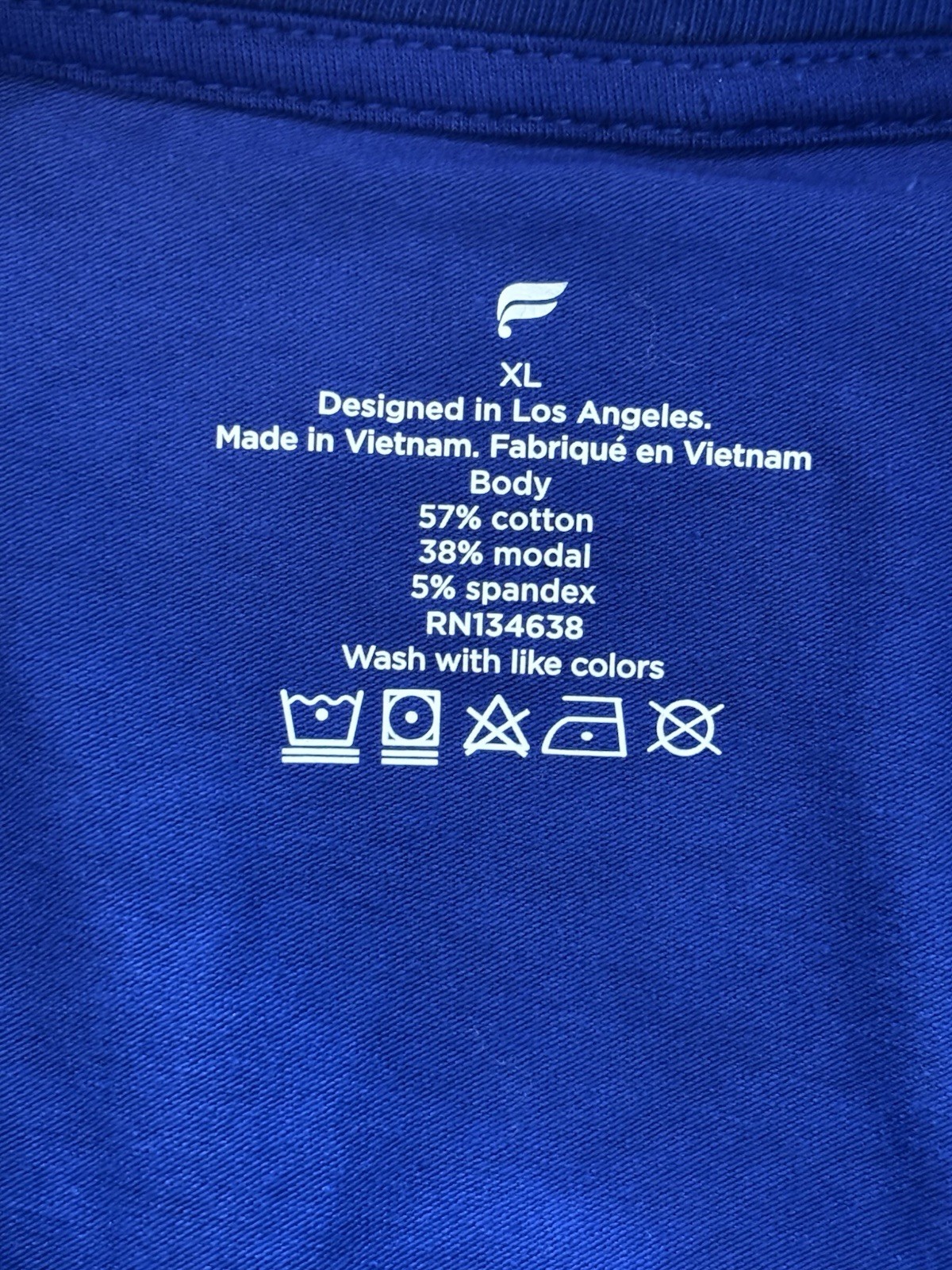 Fabletics Men’s The 24-7 Tee XL Admiral Blue gallery