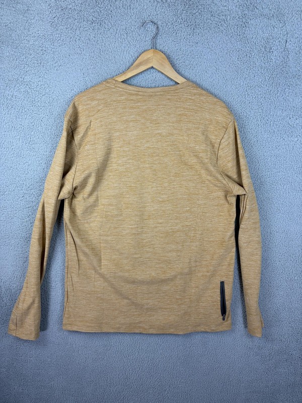 Avalanche Shirt Mens Large Beige Long Sleeve Performance Hiking Zip Pocket New gallery