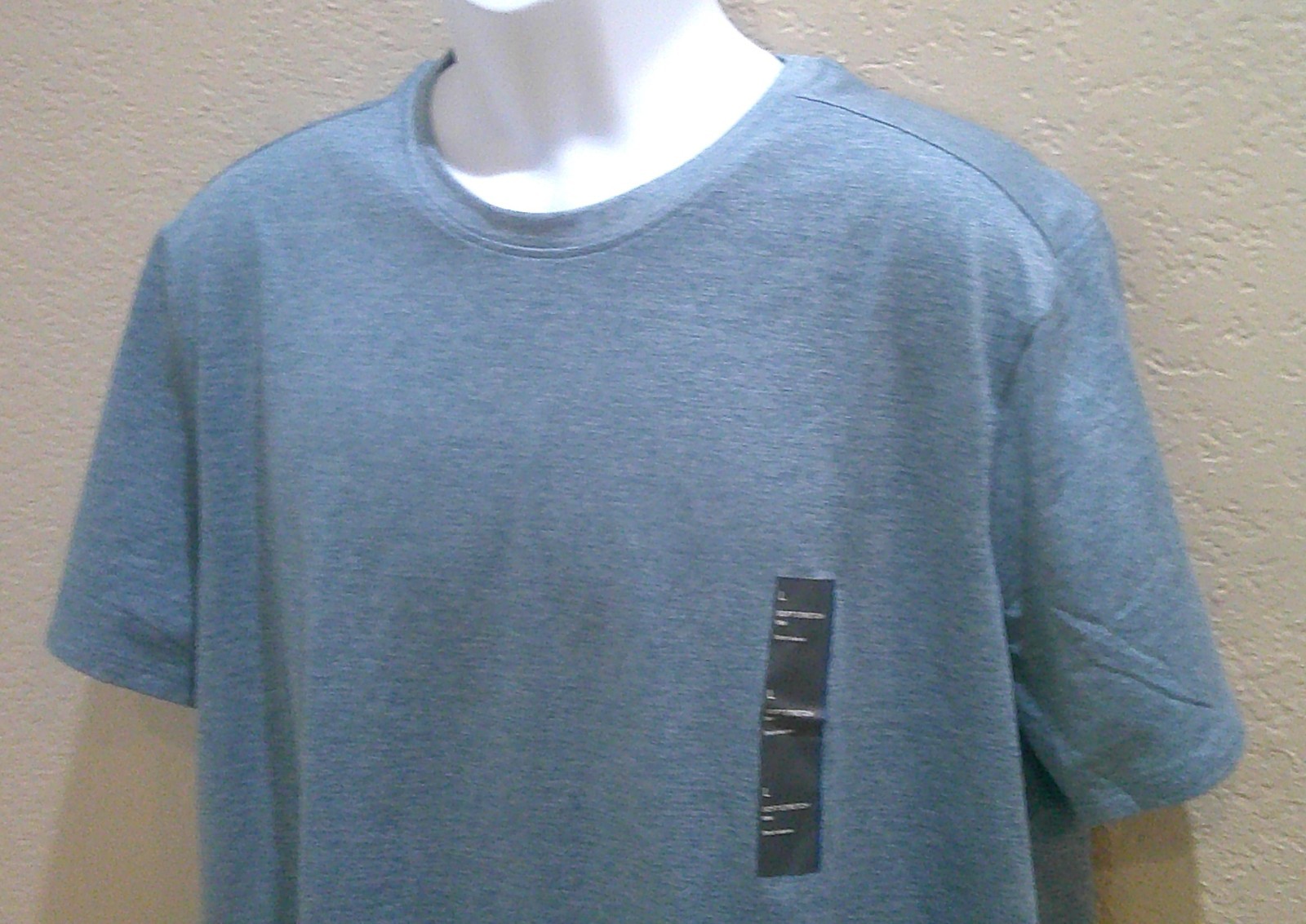Men's Short Sleeve Soft Stretch T-Shirt Wicking All in Motion Light Blue Heather gallery
