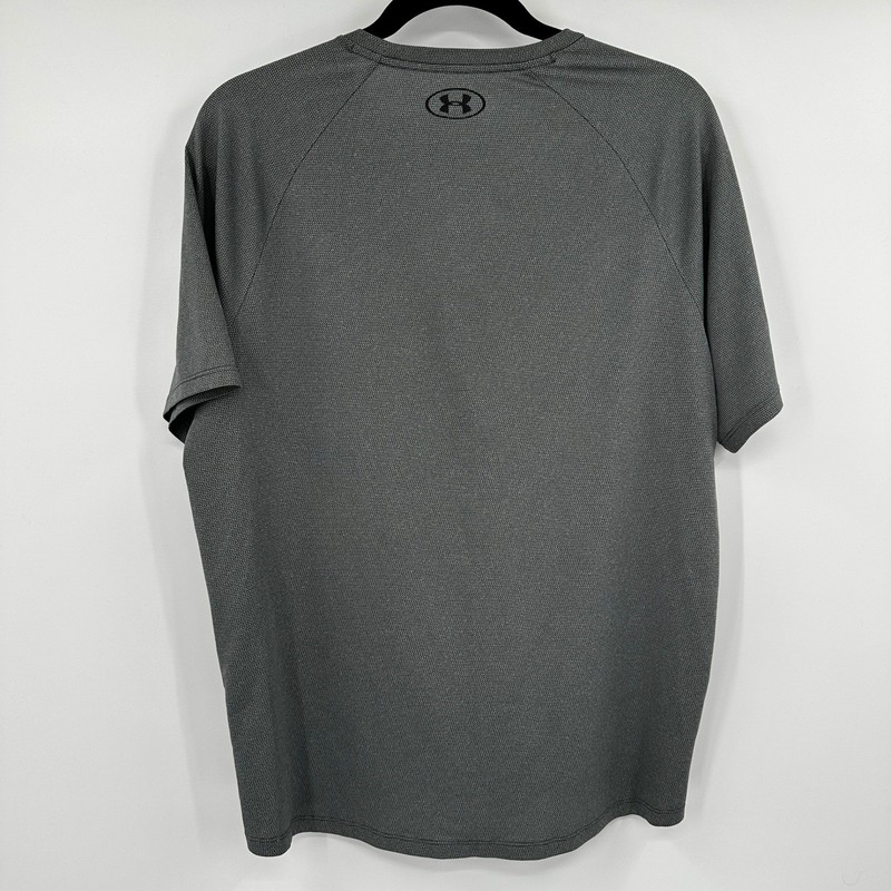 Under Armour Tech T Shirt Mens Medium Gray Short Sleeve Athletic Gym Performance gallery