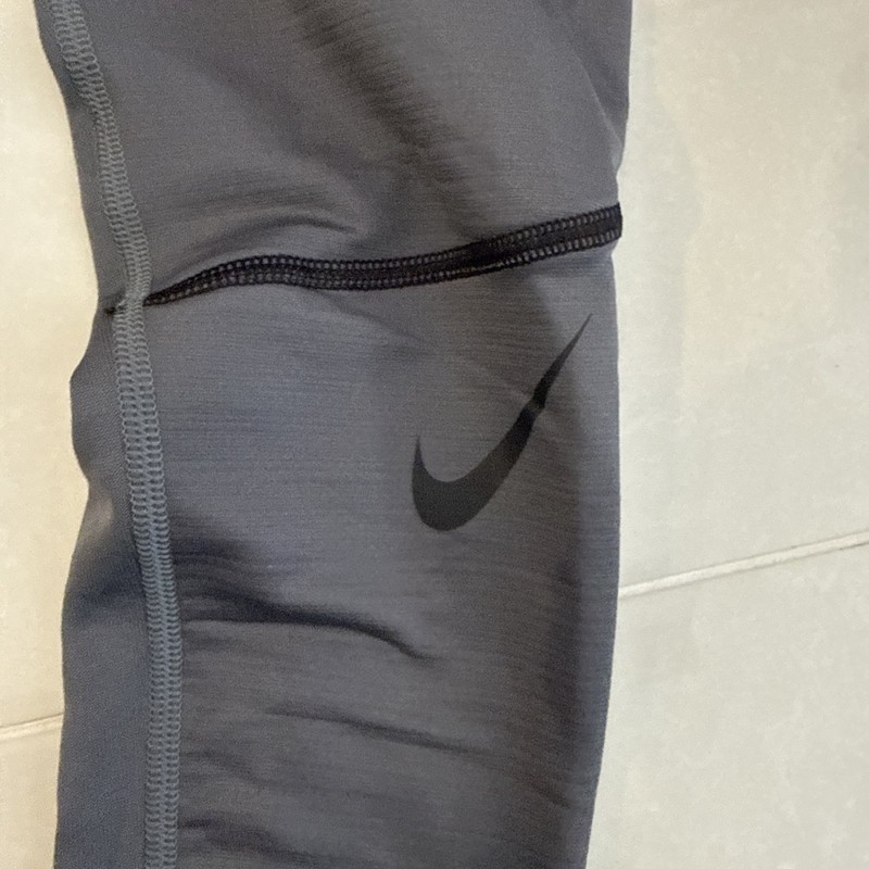 MENS NIKE PRO WARM DRIFIT COMPRESSION LEGGINGS GREY Small gallery