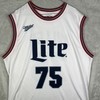 Miller Lite Men's Basketball Jersey #75 Men’s Size XL White Beer gallery