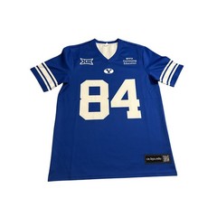 BYU Football Jersey Mens Medium Blue Excellent Continuing Education 84 Big 12