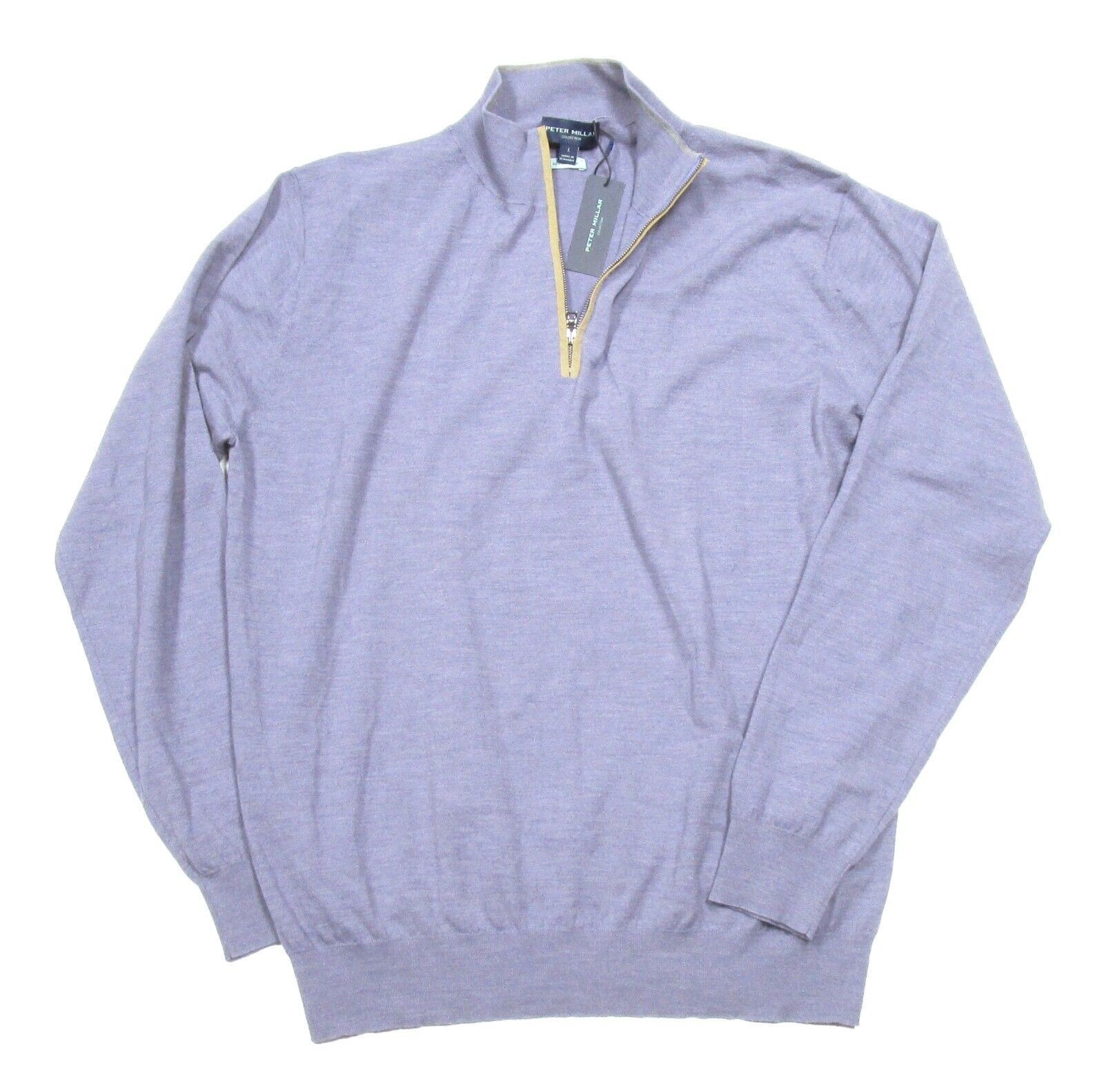 Peter MillarExcursionist Flex Wisteria Quarter Zip PulloverSz L $348 NWT gallery