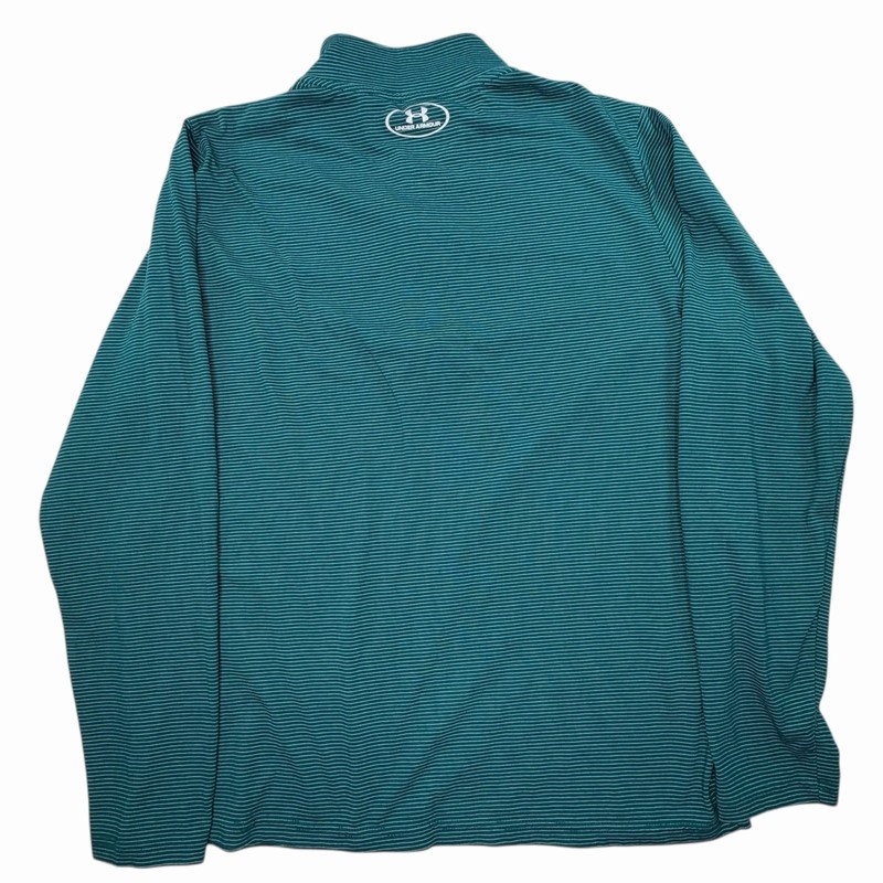 Under Armour 1/4 Zip Pullover Long Sleeve Running Shirt Mens Size L Teal Green gallery